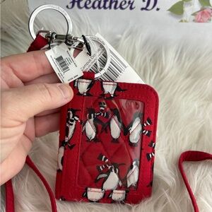 Vera Bradley Red Penguin ID Holder